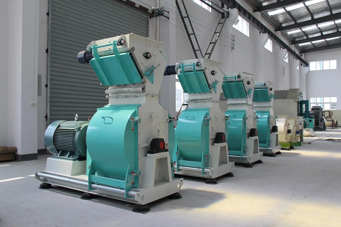 Rongda Cost Effective SFSP series corn hammer mill price with feeder for pellet line