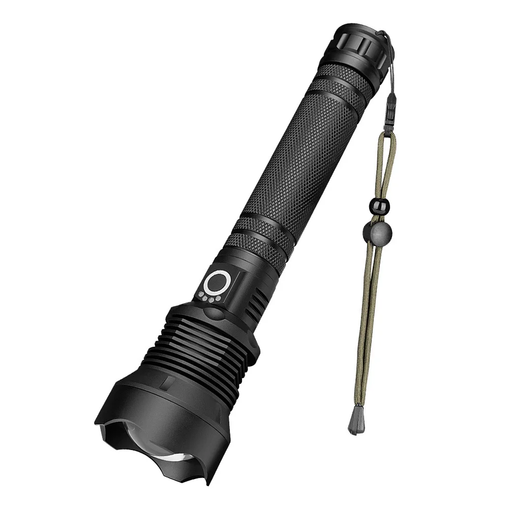 USB rechargeable powerful tactical torch 90000 lumens super bright zoomable led flashlight