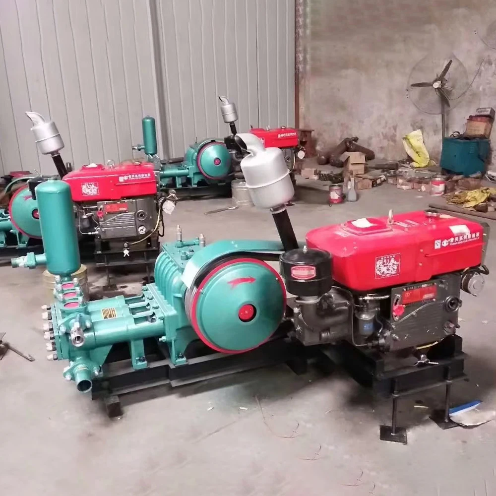 Factory BW450 Mud Pump With Cylinders For 300m 250mm 200mm Diameter Water Well Drilling Mud Pump