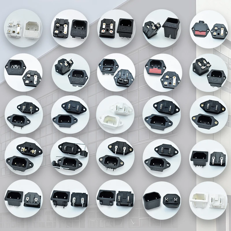 2 Pin With Fuse AC Power Socket