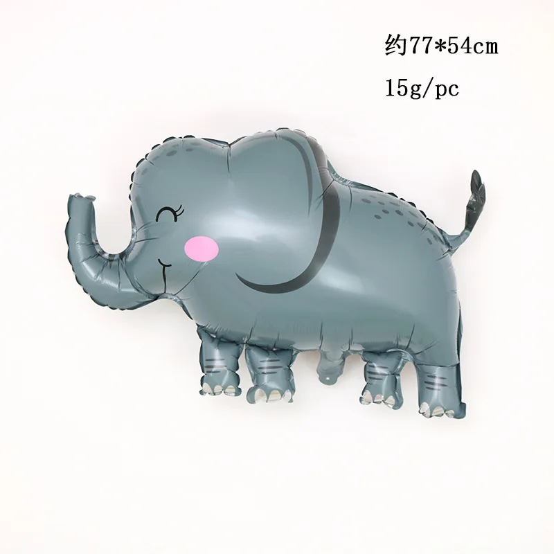 Forest Balloons For Parties Simulation Animal Balloon Giraffe Zebra Elephant Cartoon Crocodile Foil
