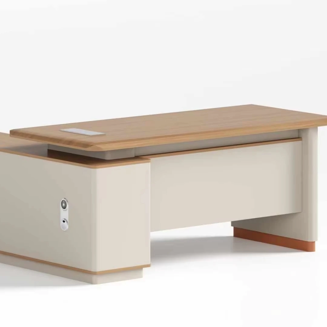 Современная меламиновая L-образная офисная мебель