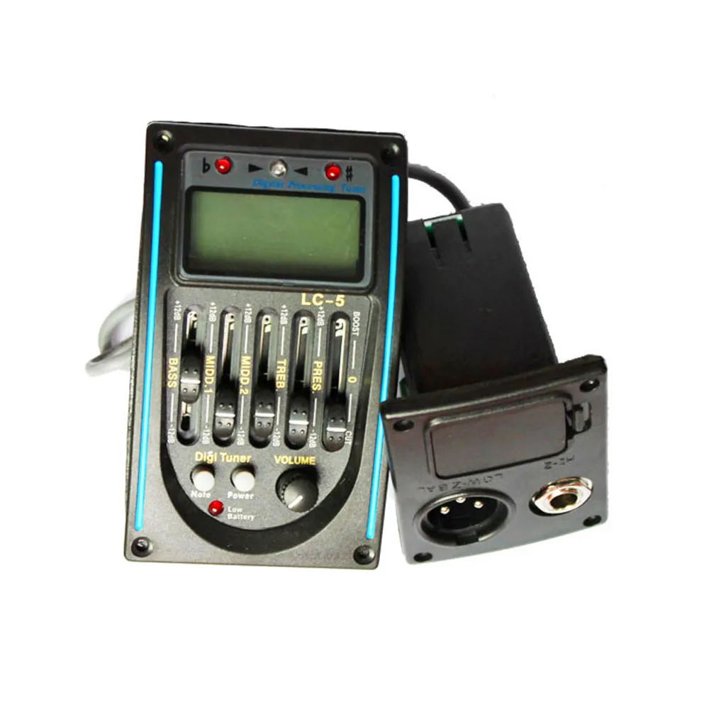 Wholesale Five sections EQ  equalizer Acoustic Guitar Pickup LC-4/5  Musical Instrument Accessories