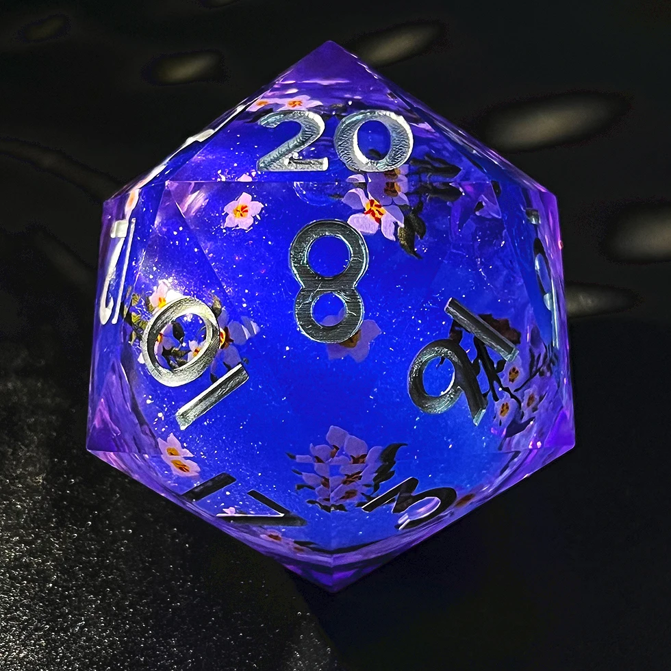 D20 55MM dice Polyhedral Dice For Razor D&d Rpg Playing Games