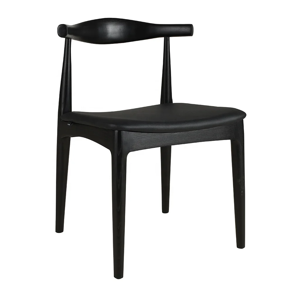 Nordic Cow Horn Chair Wood Design Dining Chairs