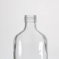 200ml  round clear wine glass bottle with high quality