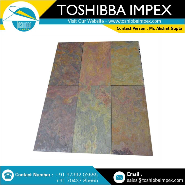 Kund Multi Slatestone Paving Stone Outdoor/driveway/Runway All Natural Indian Stone