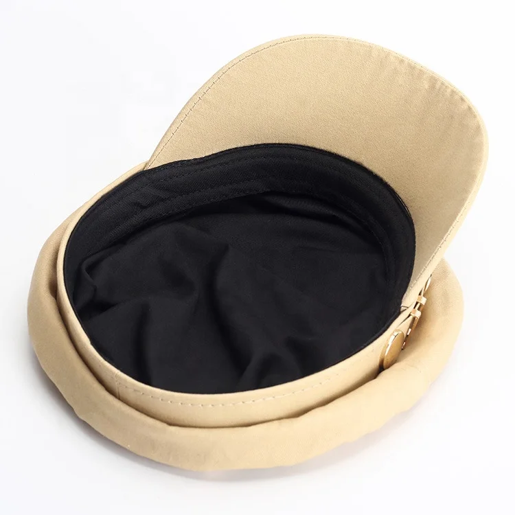 Fashion lady beret sheer militaire shining us army black cotton beret hat men military beret