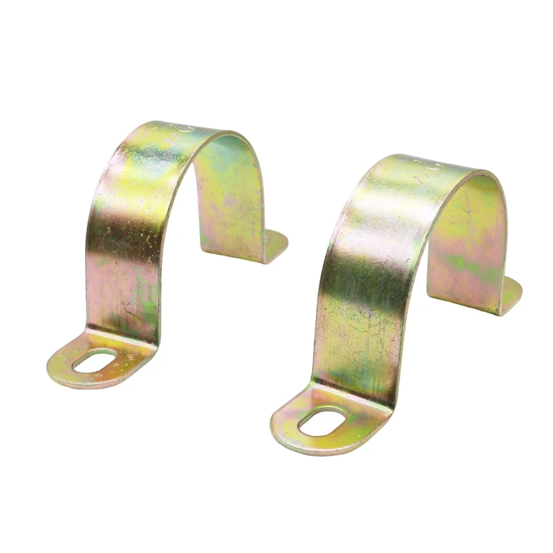U Type Galvanized Stainless Steel Metal Hose Support Clamp Saddle Pipe Clamp For Steel Pipe