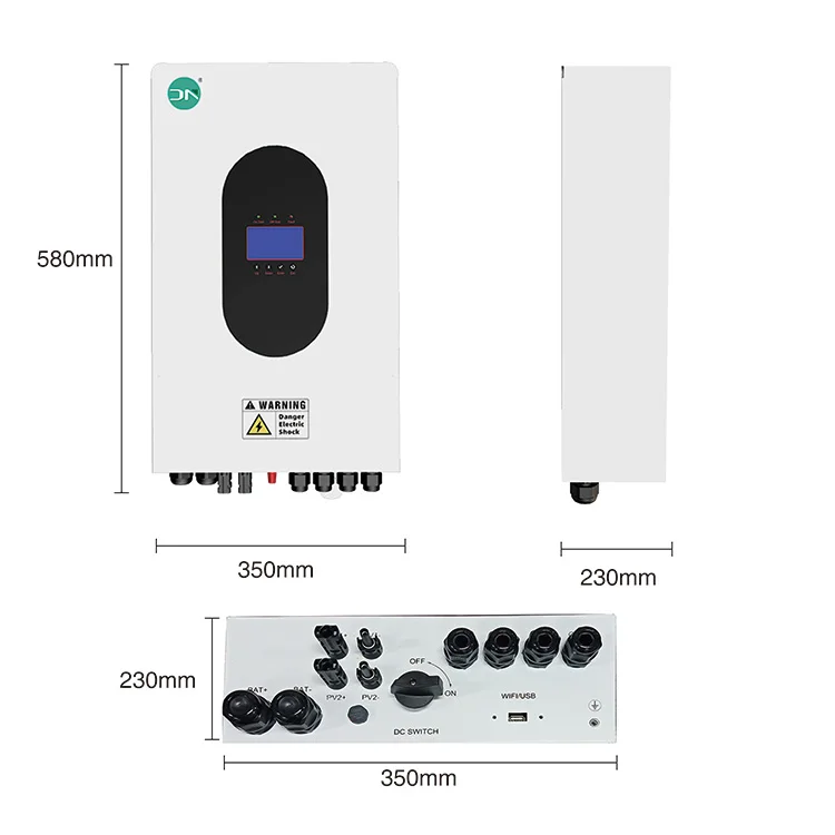 4600 Watt 3600 Watt 5000 Watt Hybrid Solar On/Off Grid Inverter and  Grid Tie Solar Inverter Sine Wave Prue