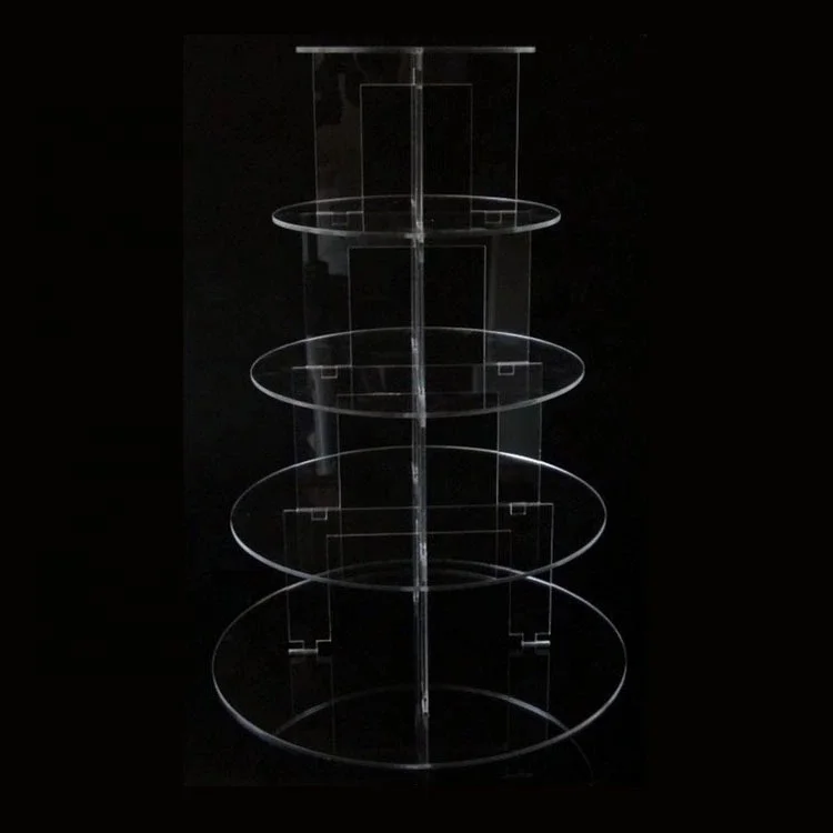 5-Tier Wedding Round Cake Tools Cake Plate Center Stand Handle Rod Cake Stand Wedding Birthday Party Decoration