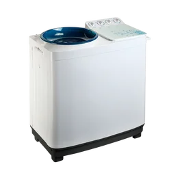 10kg good  price easy operation  twin tub clothes washing machine with dry basin series toughened glass cover