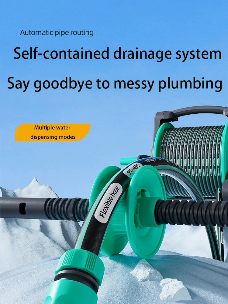 Factory Heavy Duty 40 Meter PVC & Plastic Irrigation Garden Water Hose Reel Cart High Quality Flexible 15m/20m Length Cleaning