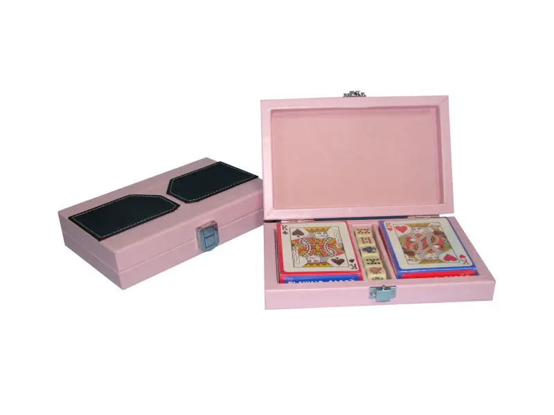 Customize playing card set two decks poker playing card box