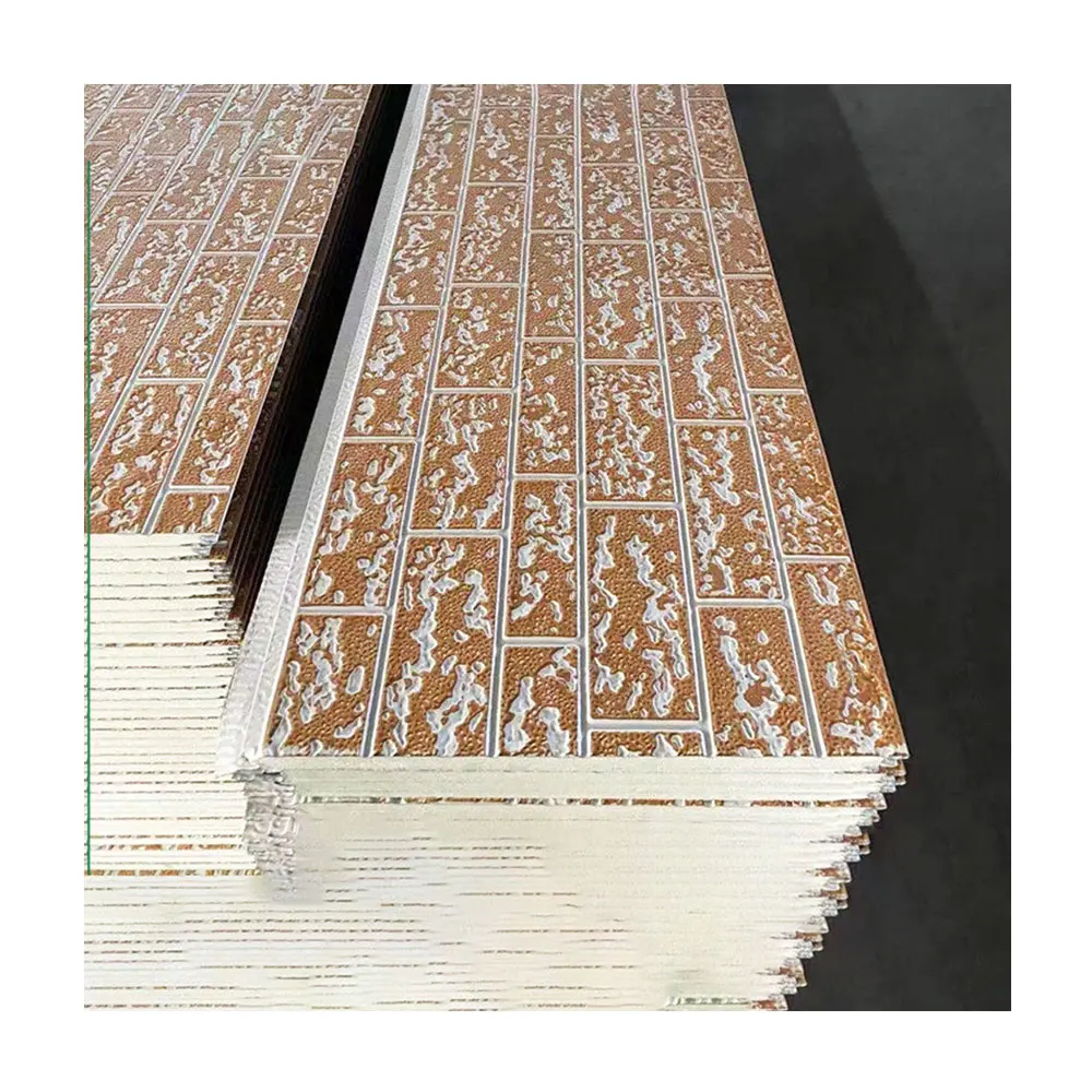 Sandwich Panel Metal Faced Insulating PU Choice Waterproof Steel Stainless Building Room Painted Color Material Sliding Origin