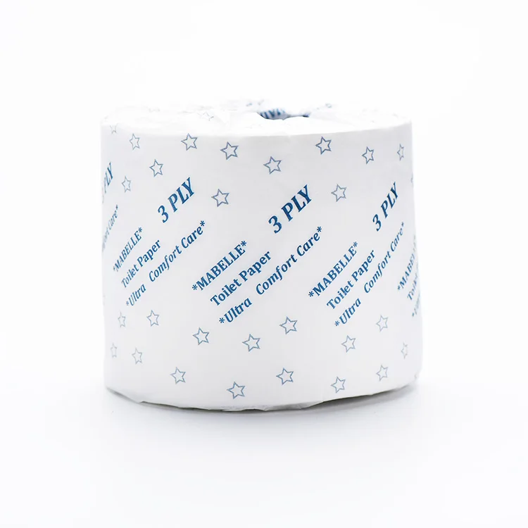 Mixed Pulp White Tissue Roll Natural Paper Napkin 2 Ply 300 Sheets Tissue Paper Custom Embossing Toilet Paper
