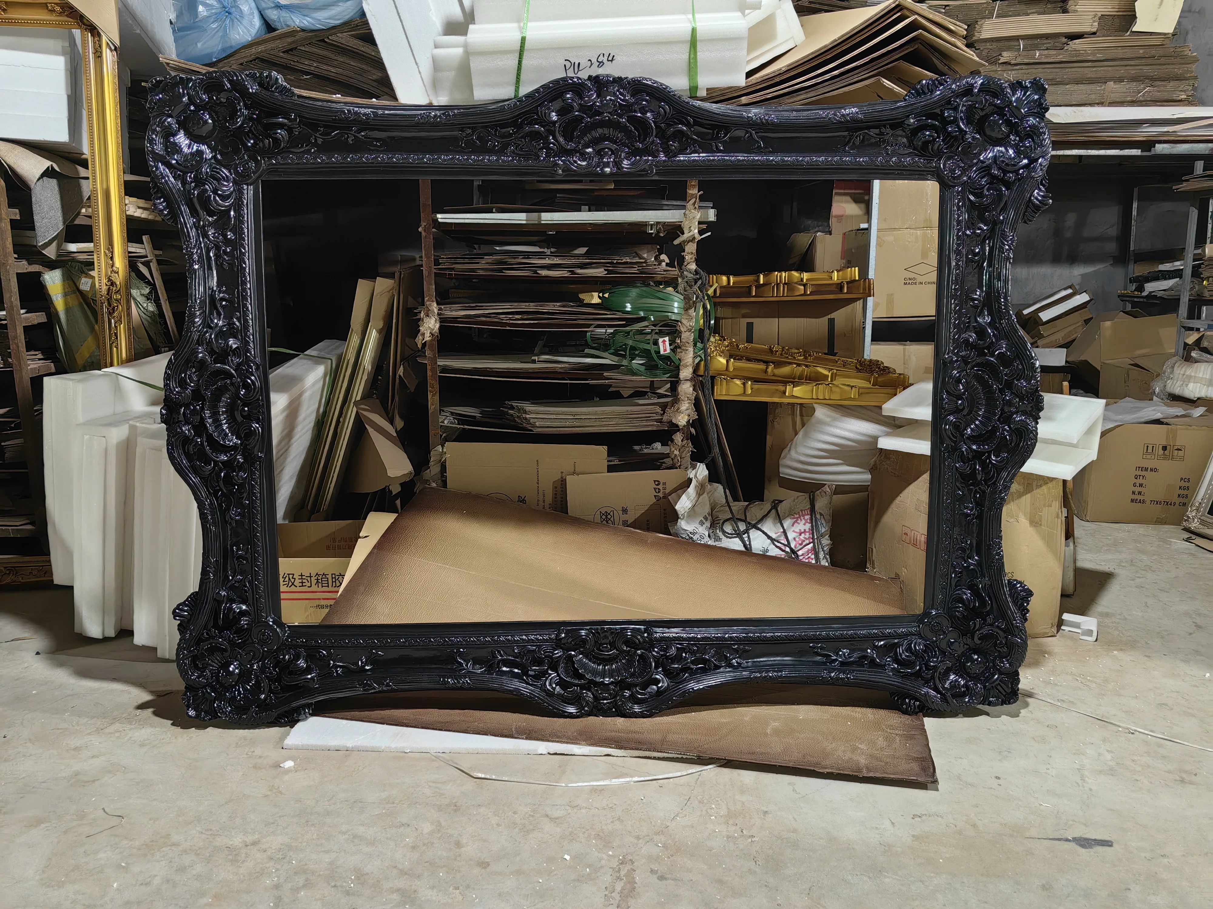 Large Ornate Vintage Antique Wall Mirror Full Length Frame French Floor Decor Mirror