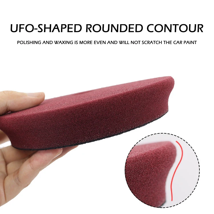 High Quality Heavy Cutting Pad Reusage 6' 7' Foam Car Polishing Pad Yellow Orange