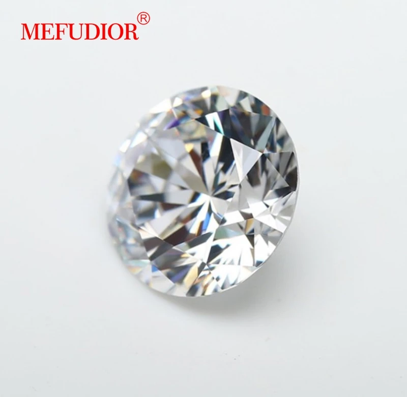 Wholesale OEM Custom Round Cut Synthetic Diamond Gemstone White VVS Moissanite Diamond Pass GRA Certificate Moissanite Diamond
