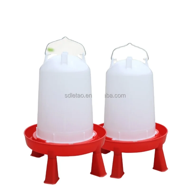 Letao supply  chicken water drinker automatic chicken feeders and drinkers plastic with legs