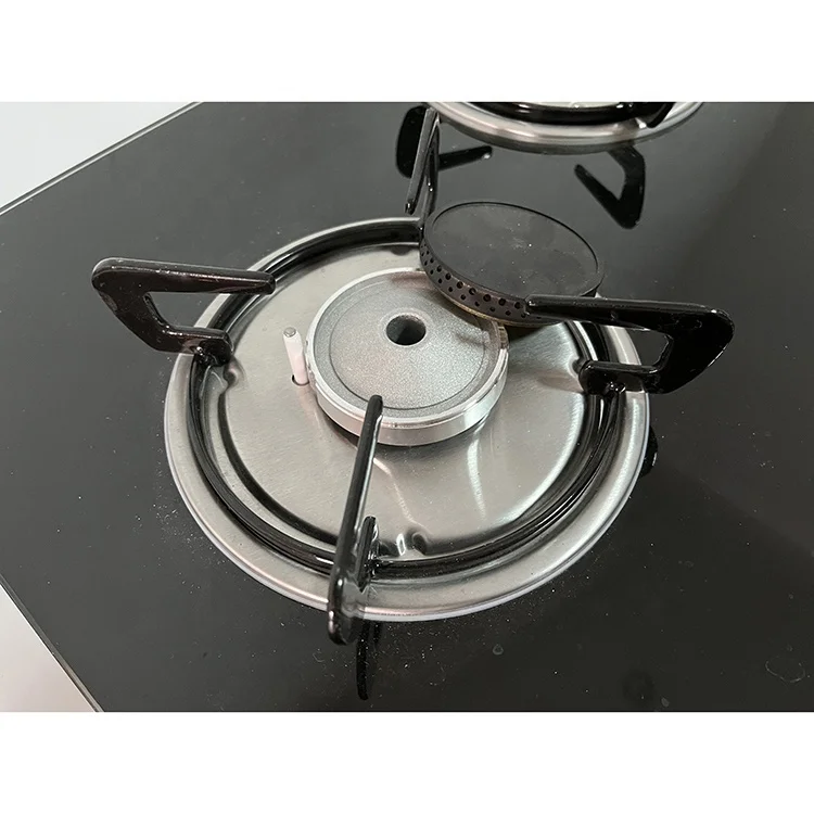 Ceramic glass table 1750w 1200w 220v 2 burner flame furnace stove 2 electric burner gas electric hob