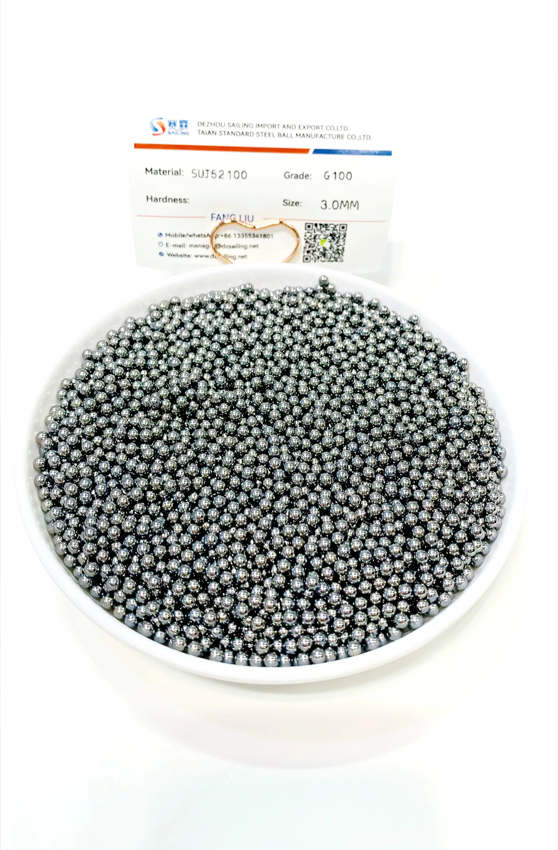 2.4mm steel ball for aluminum machine