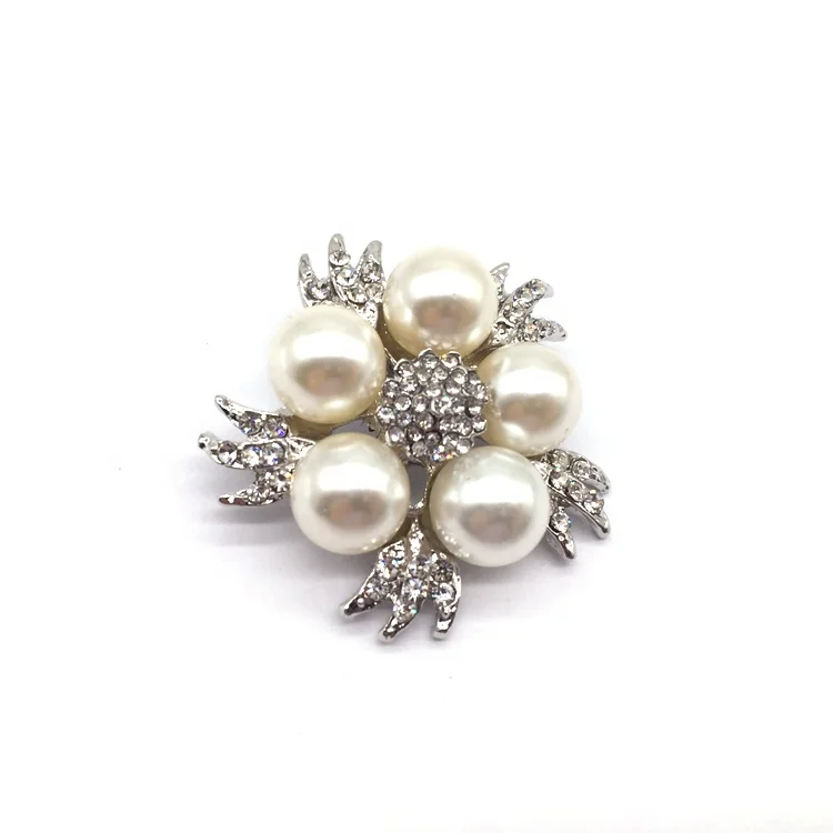 wholesale cheap price in bulk brooch pearl stone brooch for wedding invitations