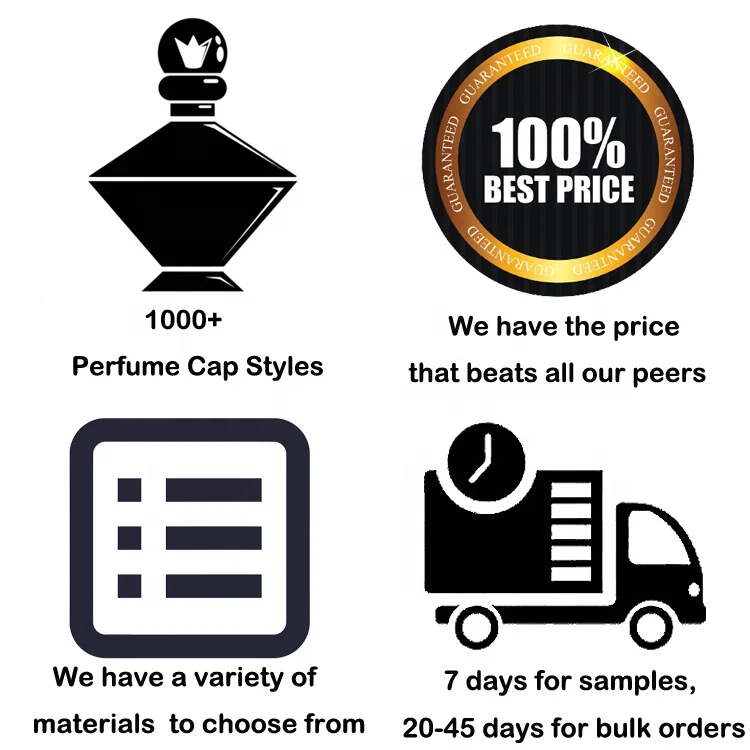 Crown perfume cover zinc alloy perfume cover bottle caps manufacturers for glass bottle FEA15