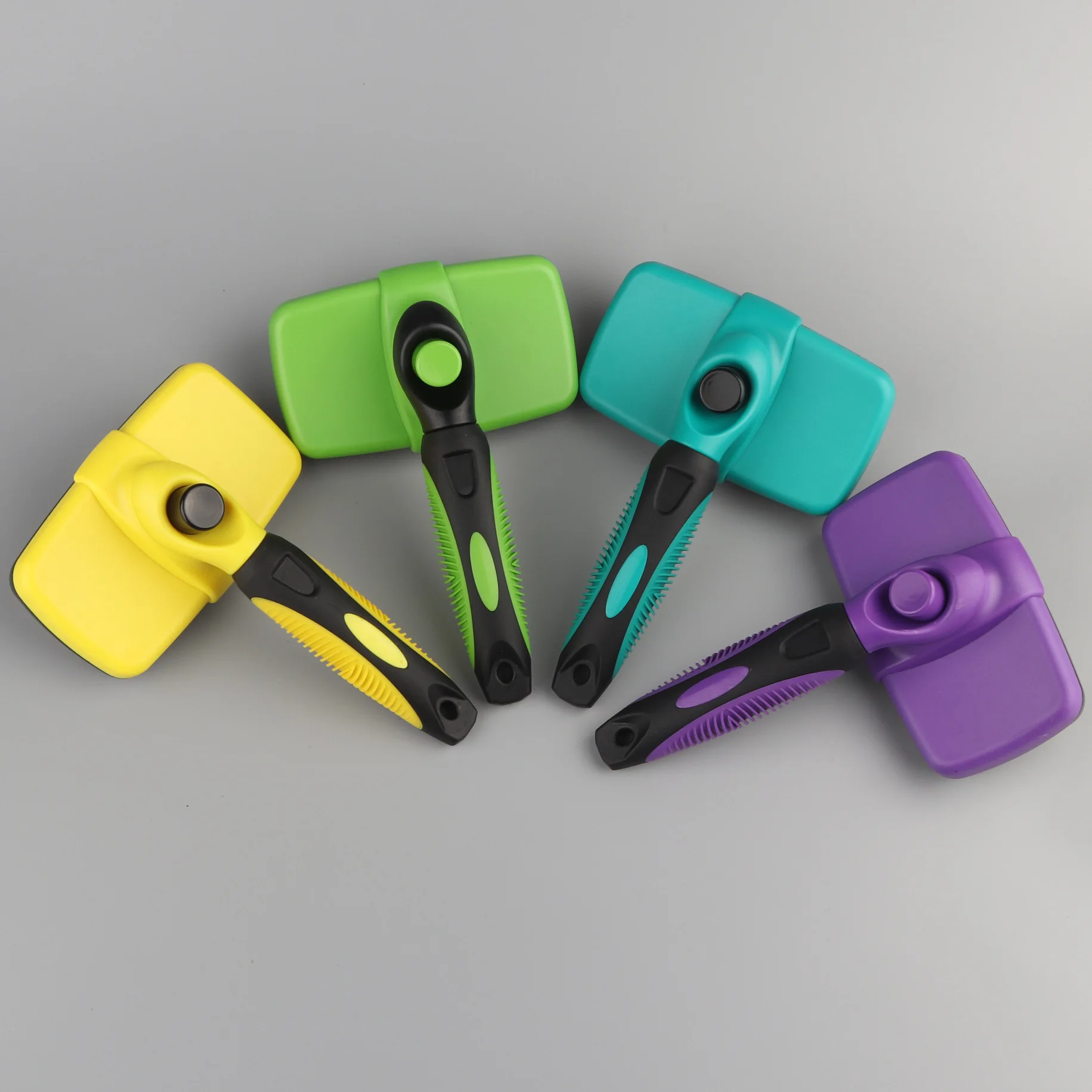 Pet Grooming Brush Pet Cleaning Grooming Products For Cats Dog Hair Removal and Bathing Pet Self Cleaning Slicker Needle Comb