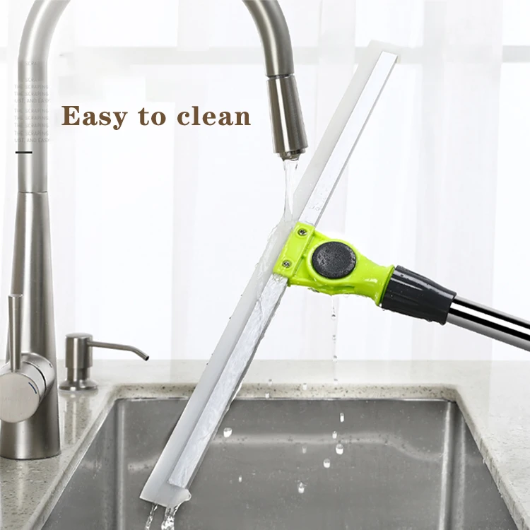 2024 Hot Sales Bathroom Professional Silicone Floor Squeegee With Stainless Steel Handle