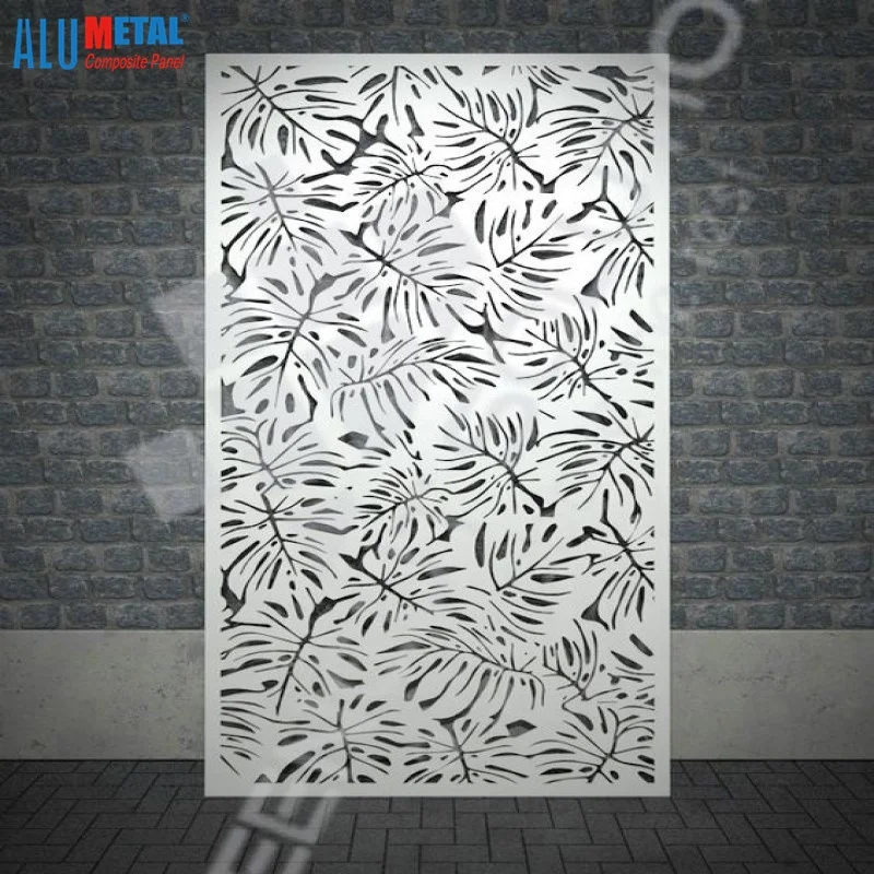 lasercut paneele perforated aluminum coil/foil acp acm sheet aluminum facade fashion wiremesh