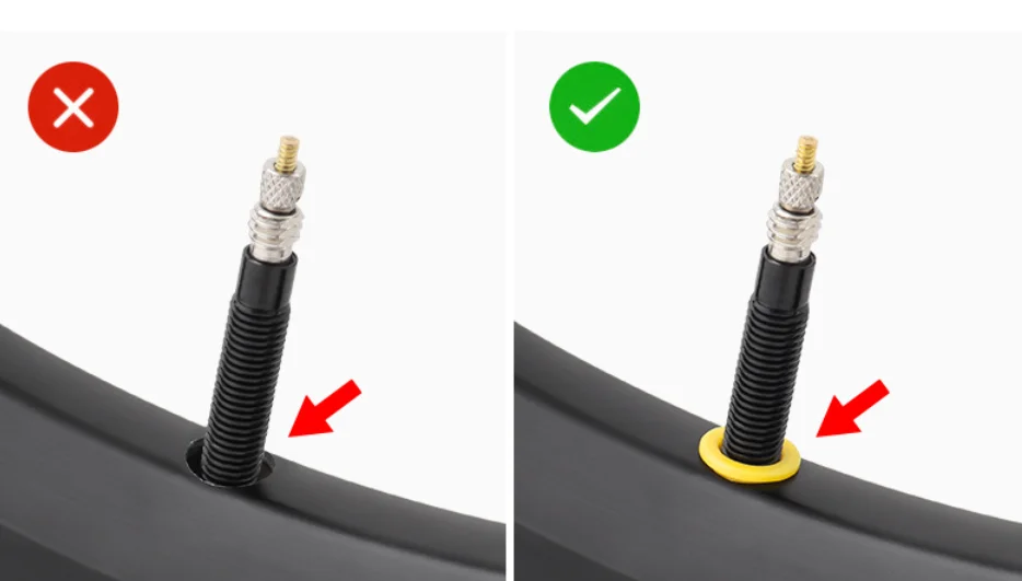 23111 MUQZI Bicycle Schrader to Presta Rim Adapter Valve Hole Converter Folding Road MTB Bike Valve Plug