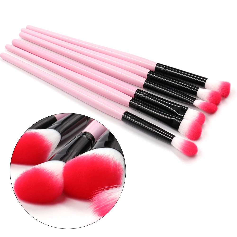 High quality Makeup Brush Pink 24pcs Face/eye Soft Dense Synthetic Hair Wood Handle Makeup Brushes Set