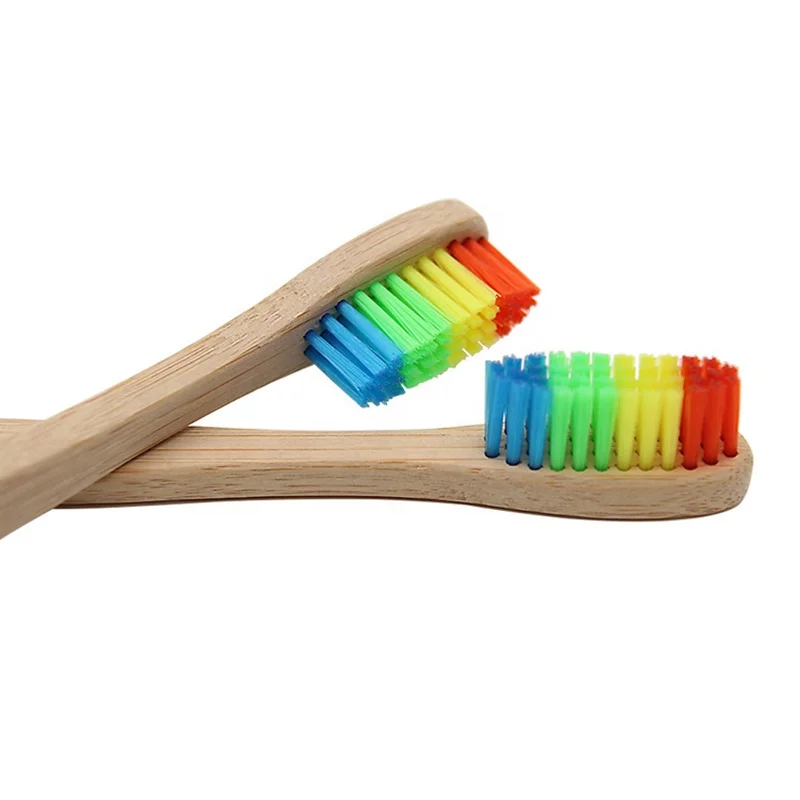 Eco Friendly Biodegradable Disposable Customized logo Bamboo Toothbrush OEM Soft Charcoal Bristle Hotel Bamboo Toothbrush