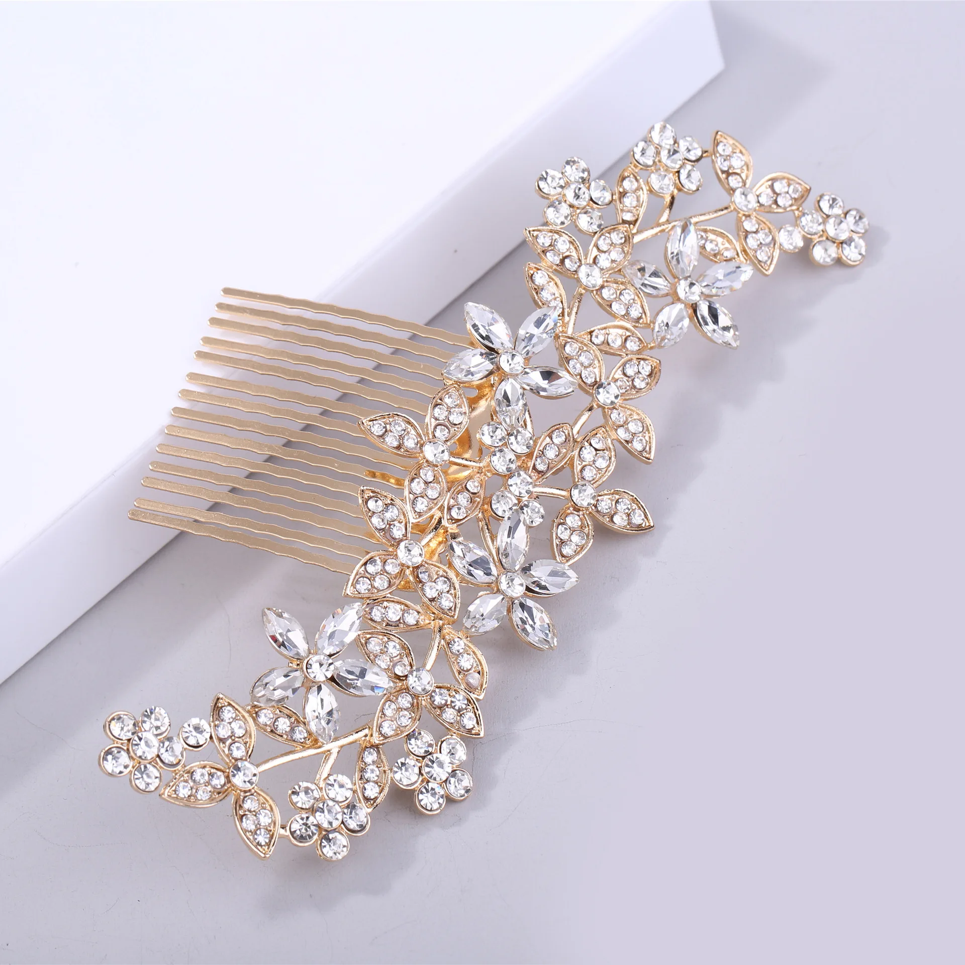 MC363 New Style Fashion Bridal Crystal Hair Combs Women Rhinestones Flower Hair Comb Bridal Headpieces