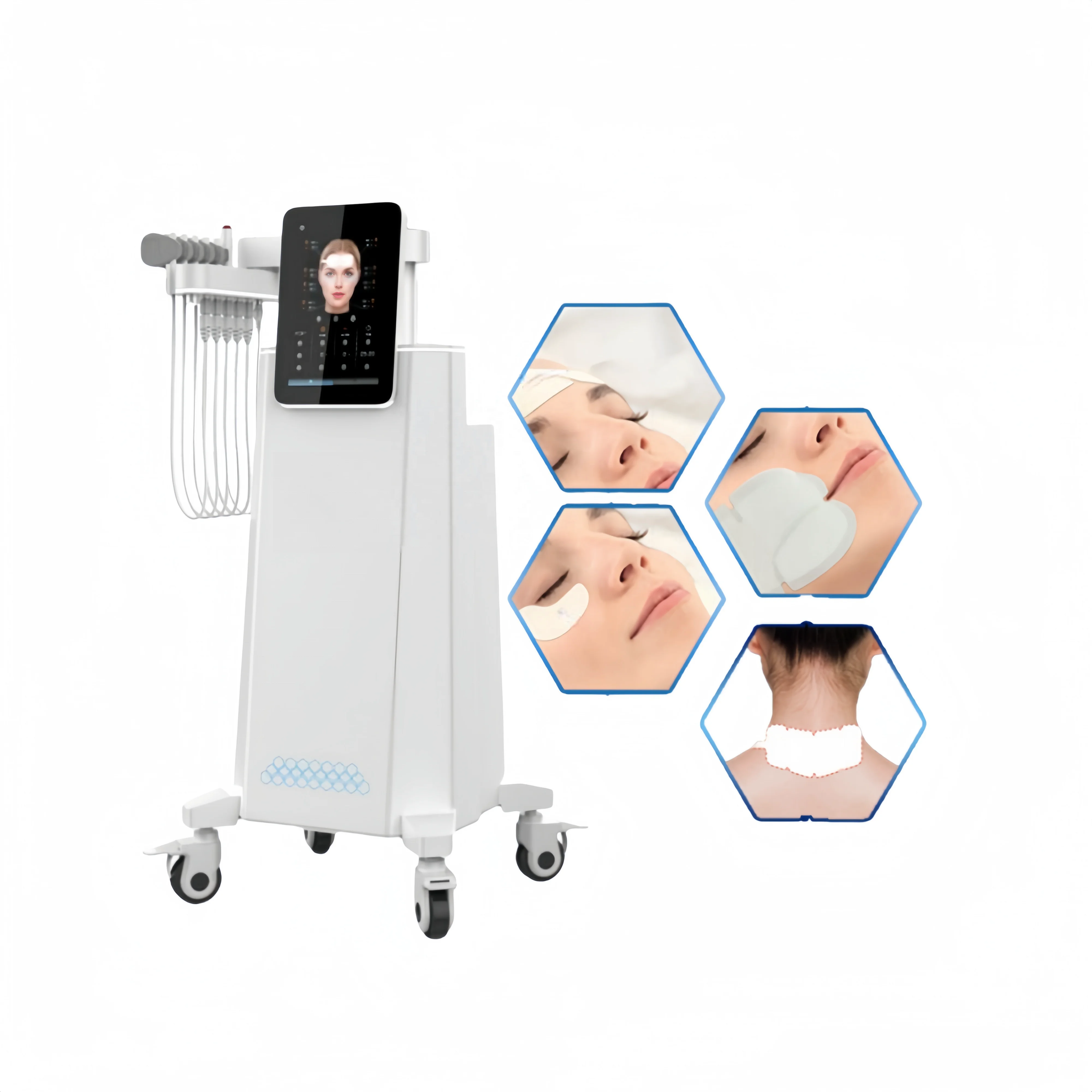 New product pcrf electric tens muscle stimulator ems acupuncture face ems facial face lifting massager ems facial face machine