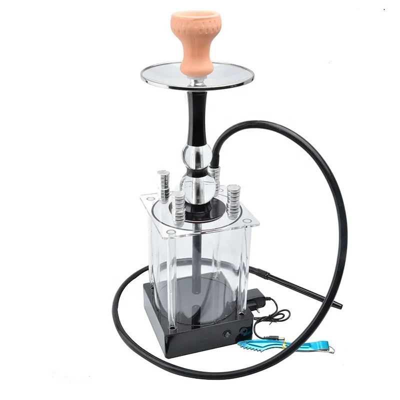 Wholesale Small Square Sheesha Hookah Shisha Smoking Chicha Acrylic Import Mini Hookahs for Sale
