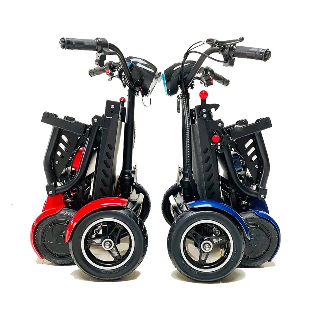 Travel 4 Wheels escooter Elderly Electric Scooter Disabled Handicapped Folding Mobility Scooter For Seniors