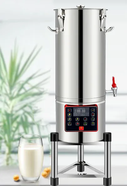 1600W Latest Version Commercial Soybean Milk Machine 18L Capacity Auto Soy Bean Maker  Soymilk Maker with Stirring and Heating F