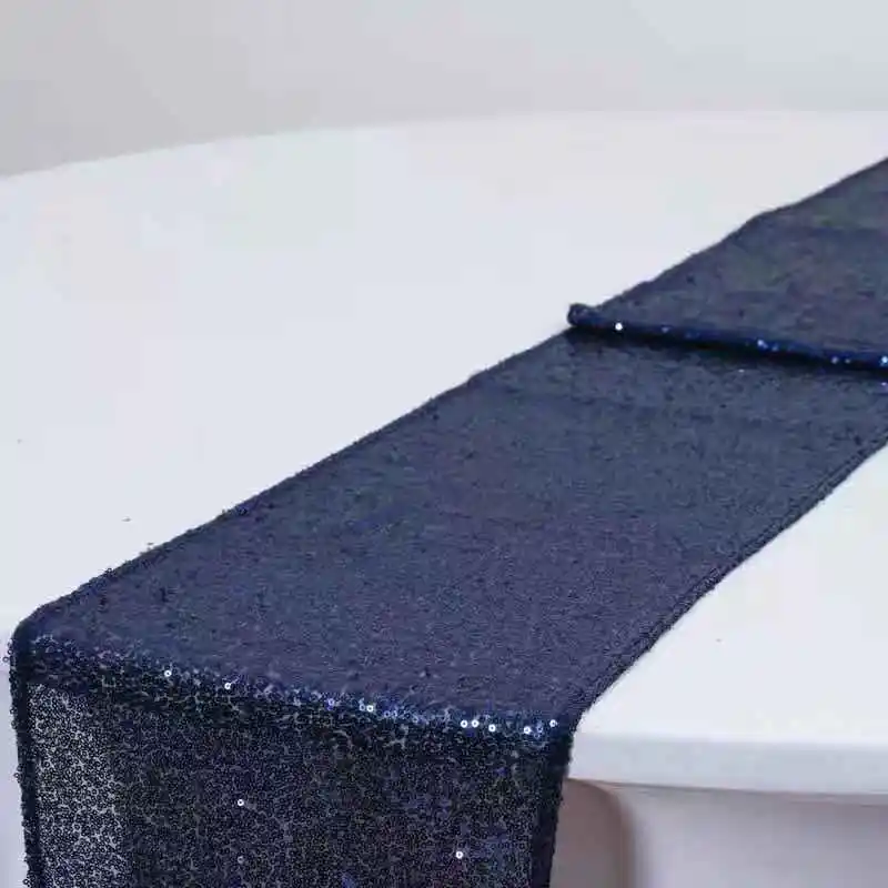 Sparkly Wedding Party Decor bright green sequins table runner