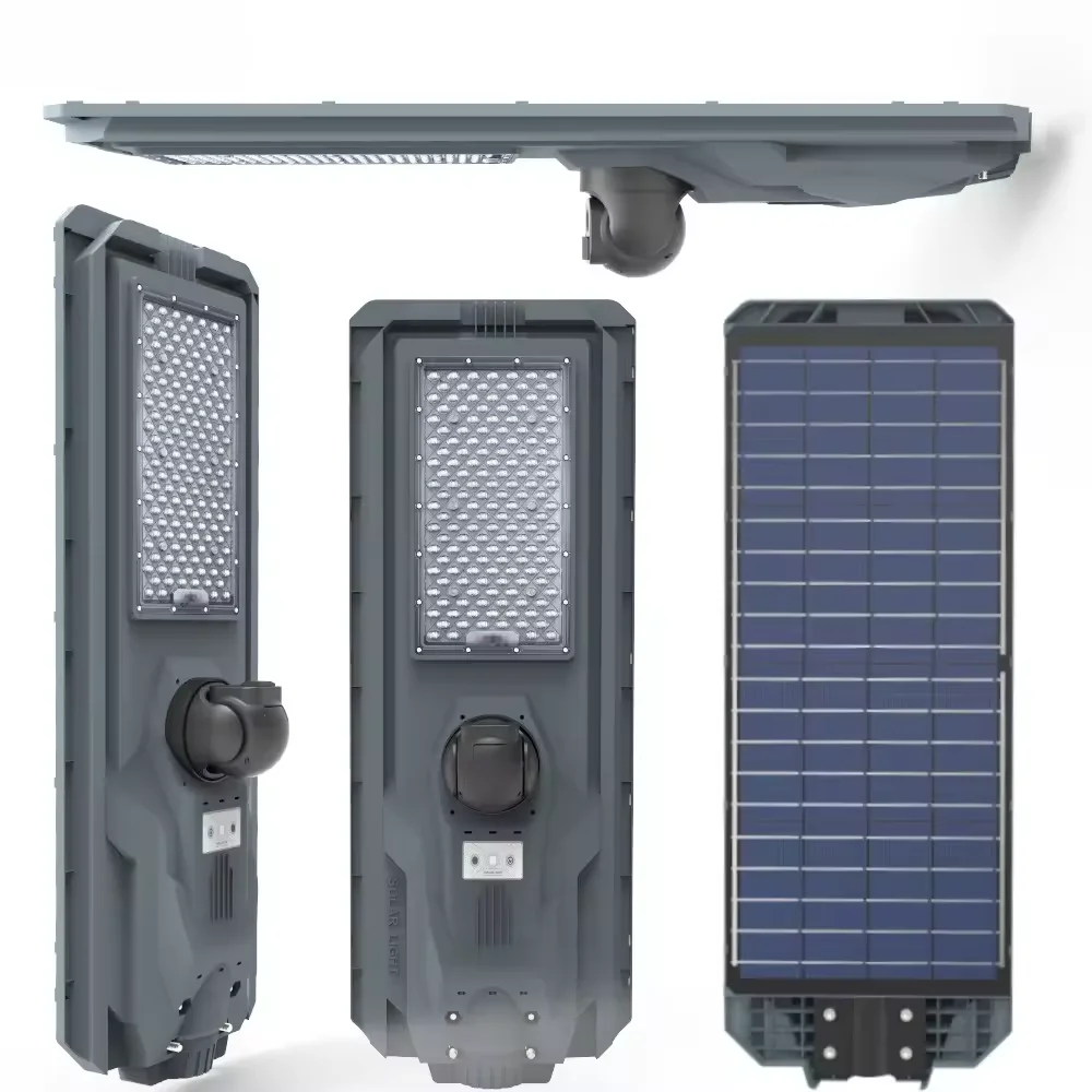 Omsen 3 In 1 Solar Security Street Light Monitor Lamp Outdoor Led Lighting With Cctv Camera For Garden Farm House Road Parking