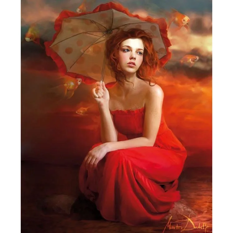Hot Sale Portrait Kits Hand Painted Painting Art Gift Drawing on Canvas Digital Oil Painting for Home Decor