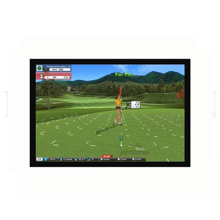115inchesx150inches golf simulator impact screen 300x381cm HD projector screen ratio 4:3 golf projection screen