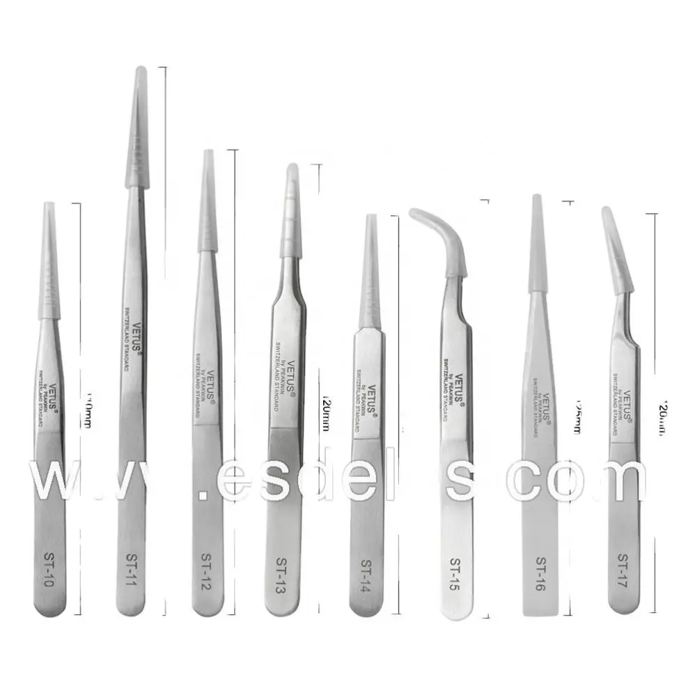 Eyelash Tweezer Box Custom In Crafting Pack Beauty Stainless Steel Private Label Custom Logo Case Sets Volume Extension Tweezers
