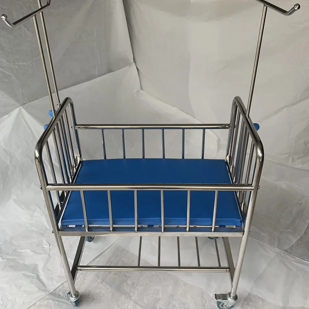 Stainless steel  baby mosquito net swing bed  baby sleeping crib cot baby bed