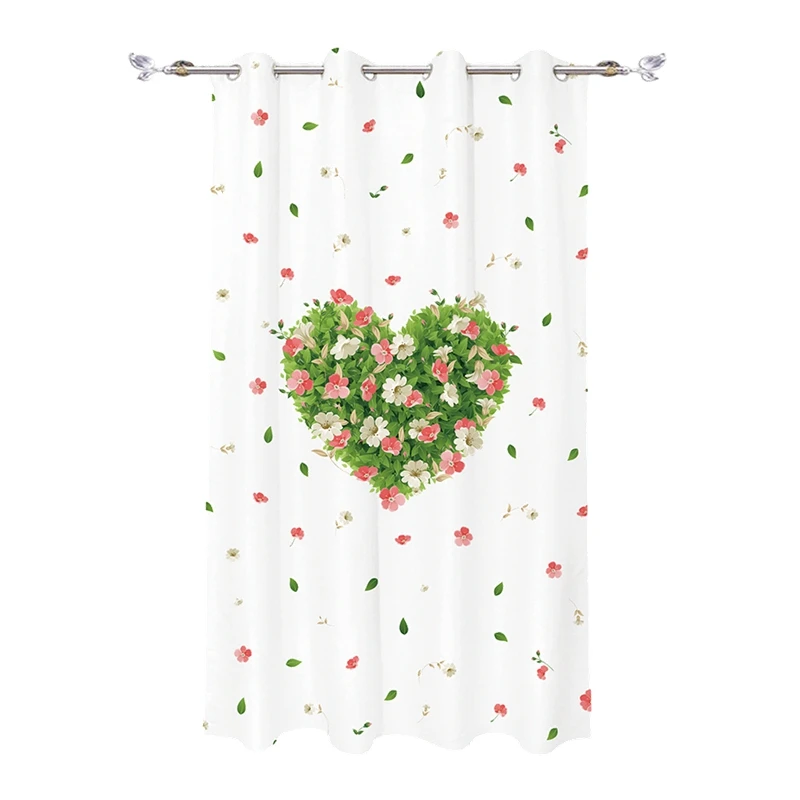 i@home Voile digital butterfly windows curtain printed with valance  designs for living room window