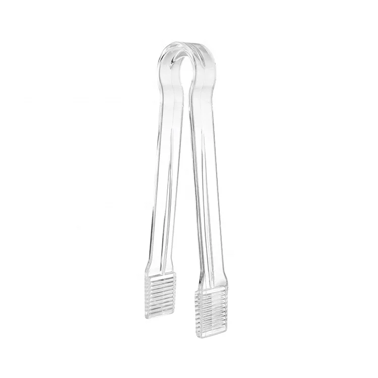 Plastic PC Clear Ice Tongs Bread Tongs