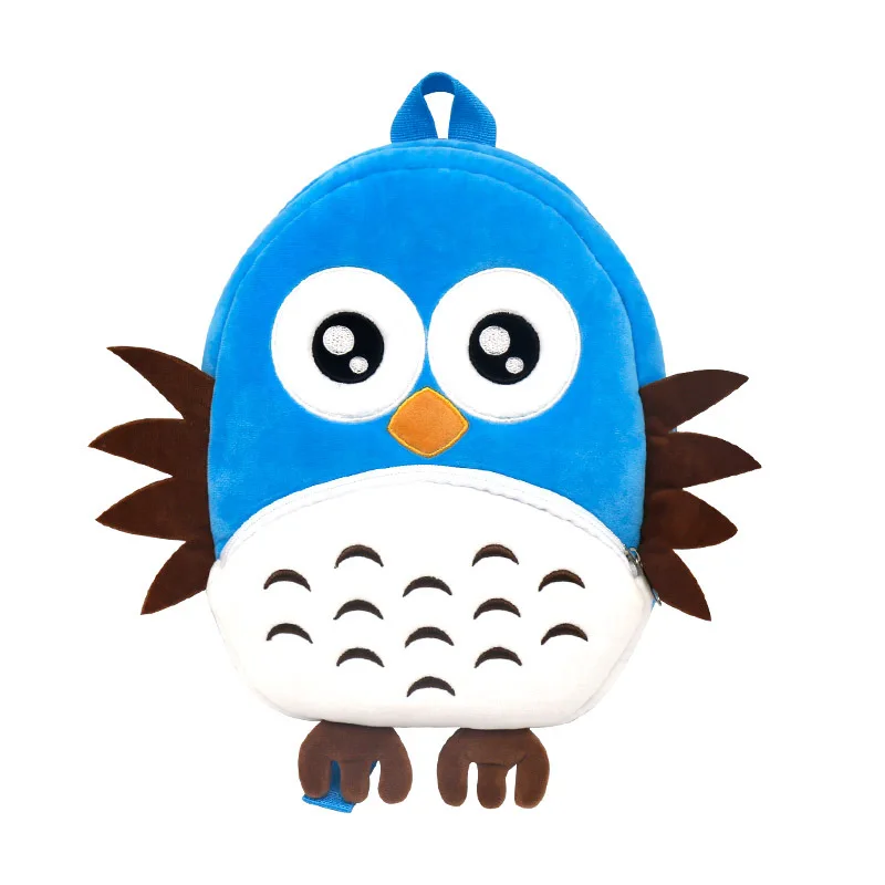 Famous lovely School Bags Cartoon animals  Kids Plush Toy Backpacks Monkey Plush carton bags