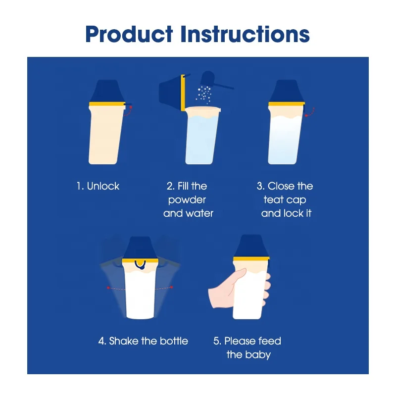 Nicepapa in china custom cute small 180 240 ml silicone nipple night feeding bottle for 1 year baby boy girl