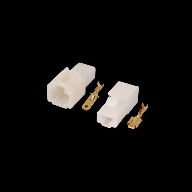 DJ7011-6.3-11 1pin white PA66 Male Automotive Connector Car motorcycle housing terminal